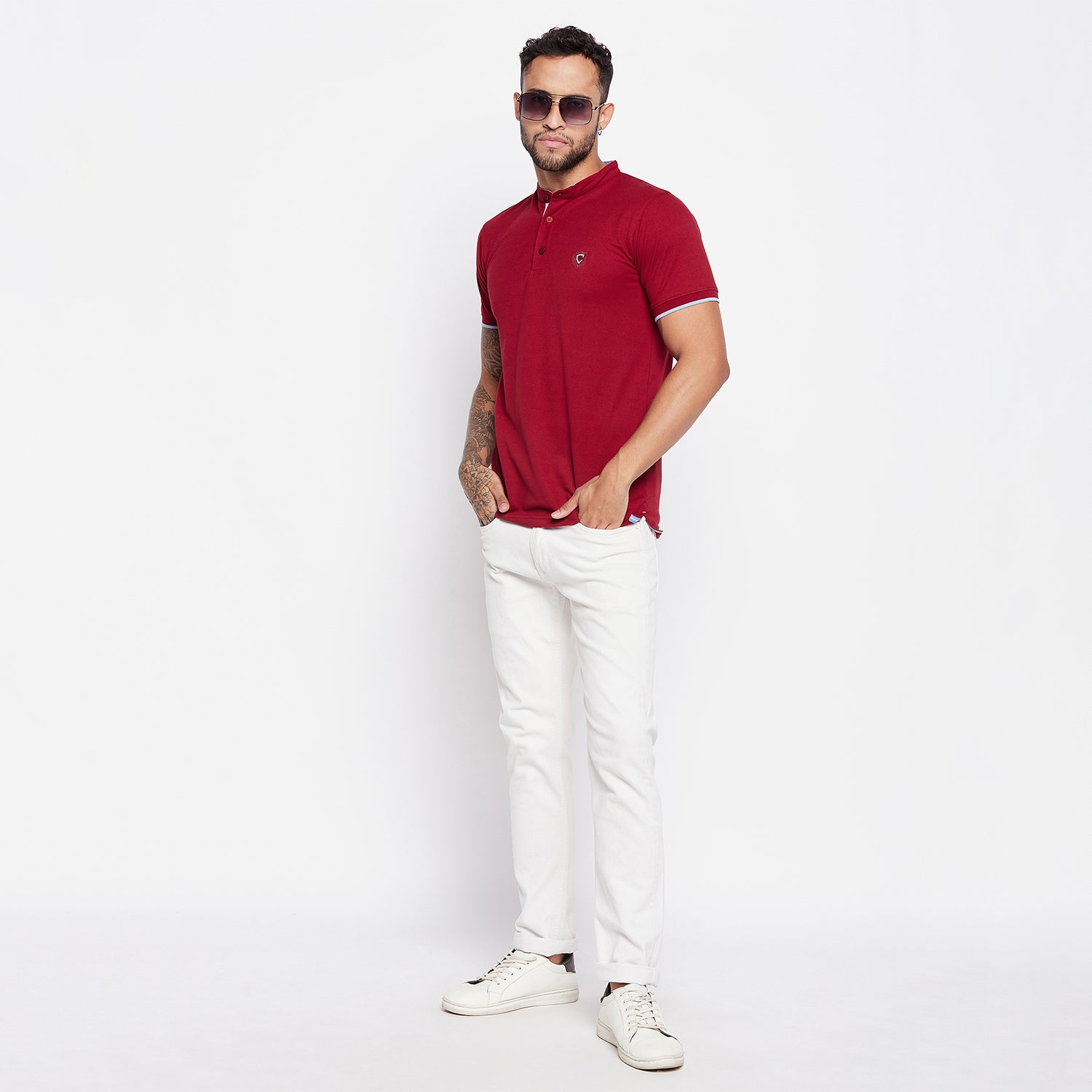 Camey Men's henley Neck T-Shirt - Camey Shop