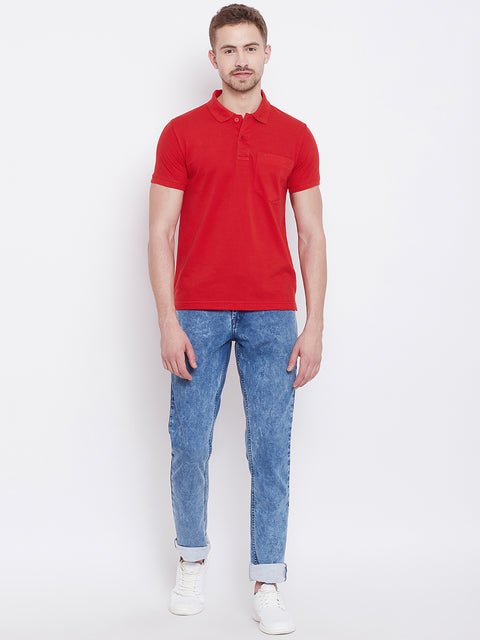 Camey Men's Cotton Matte Polo Collar T-Shirt - Camey Shop