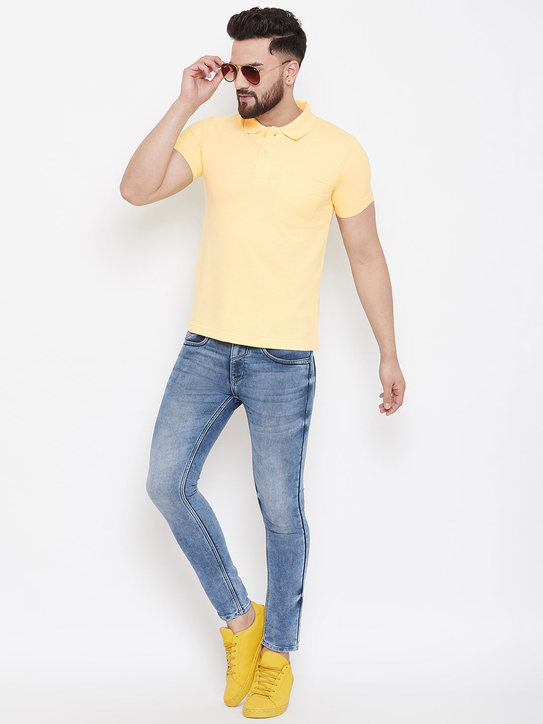 Camey Men's Cotton Matte Polo Collar T-Shirt - Camey Shop