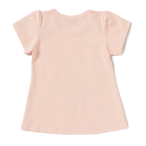 Camey Magenta Love Girls Half Sleeve Tshirt - Camey Shop