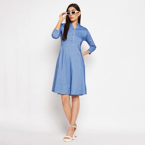 Camey Women Striped Cotton Shirt Mini Dress - Camey Shop