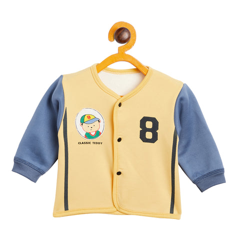 Infant Cotton Full Sleeves Front Open Sweatshirt with Pant Set - Camey Shop