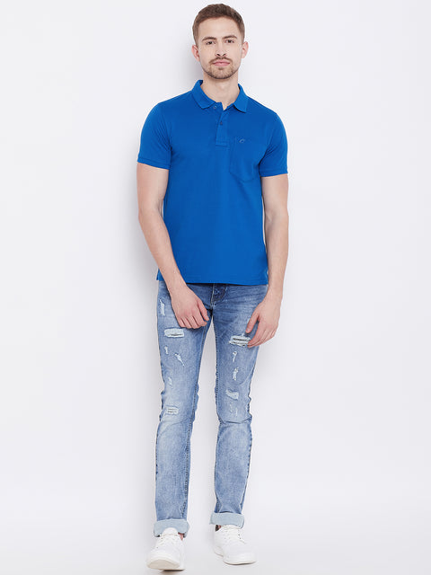 Camey Men's Cotton Matte Polo Collar T-Shirt - Camey Shop