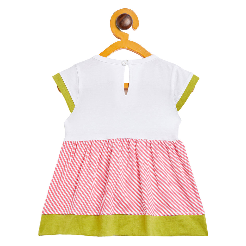 Girls Printed Cotton A-Line Dress/Frock - Camey Shop