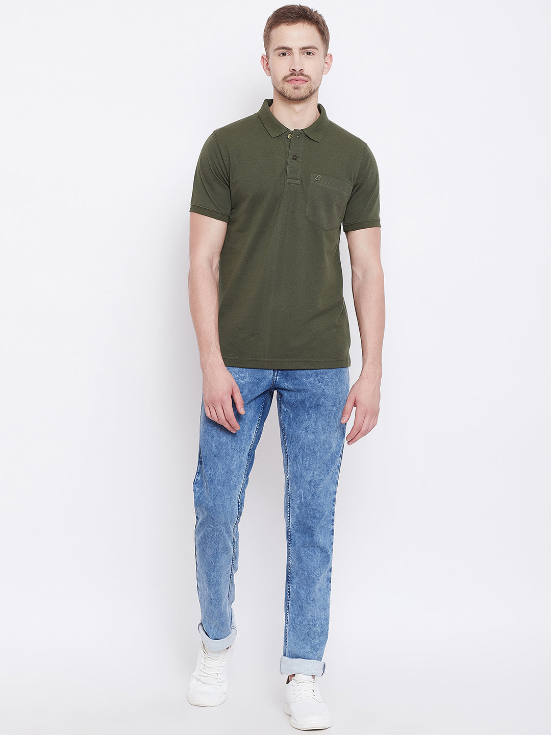 Camey Men's Cotton Matte Polo Collar T-Shirt - Camey Shop