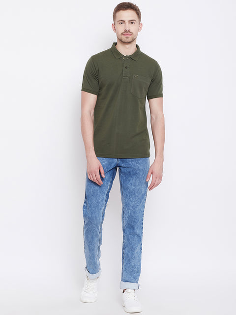 Camey Men's Cotton Matte Polo Collar T-Shirt - Camey Shop