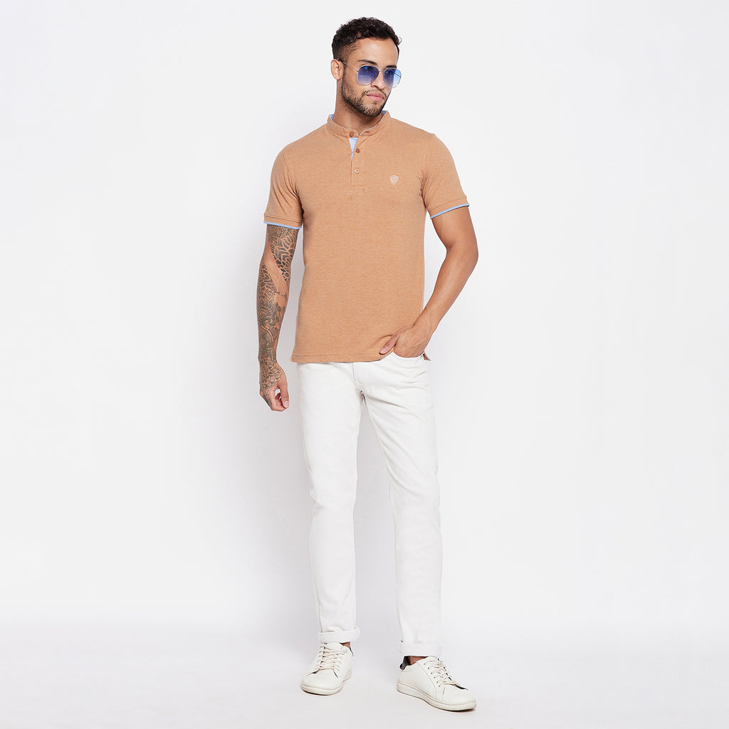 Camey Men's henley Neck T-Shirt - Camey Shop