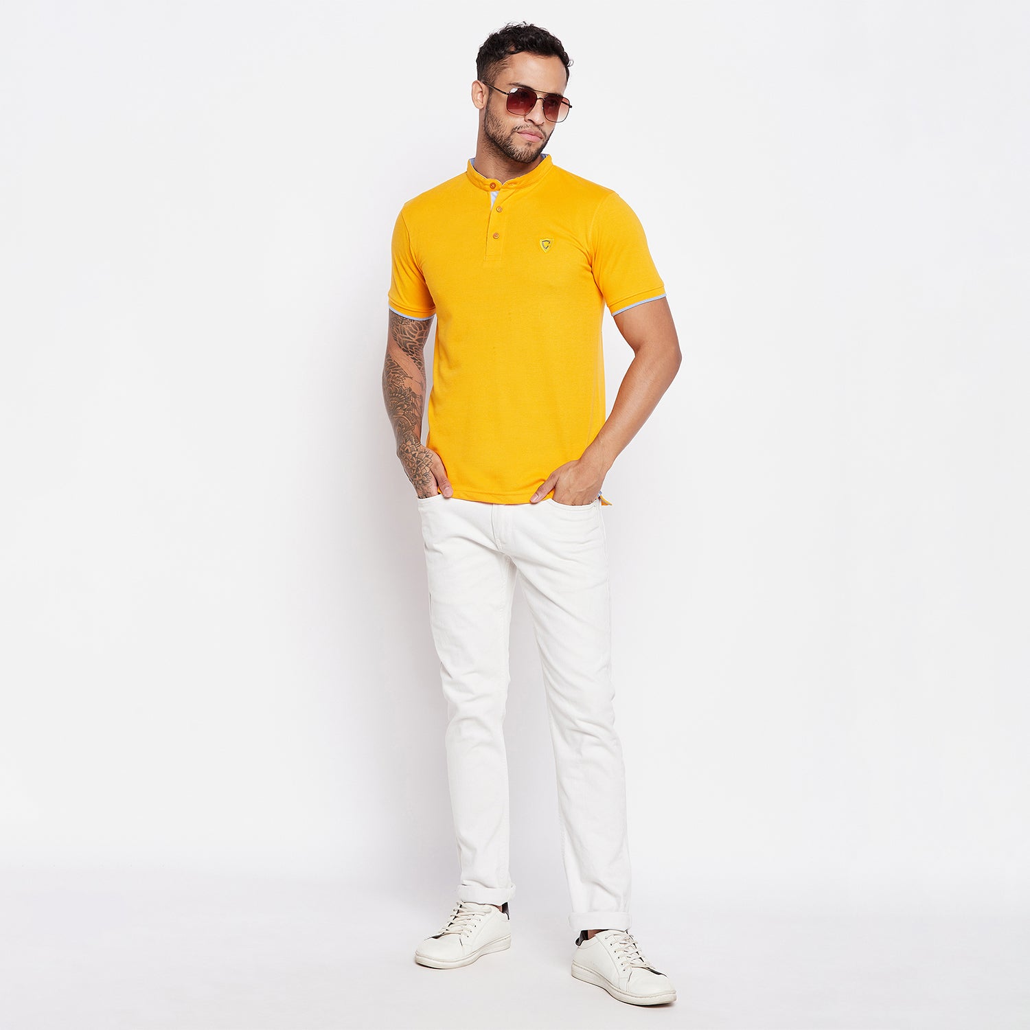 Camey Men's henley Neck T-Shirt - Camey Shop