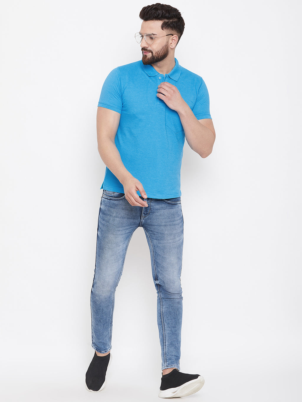 Camey Men's Cotton Matte Polo Collar T-Shirt - Camey Shop