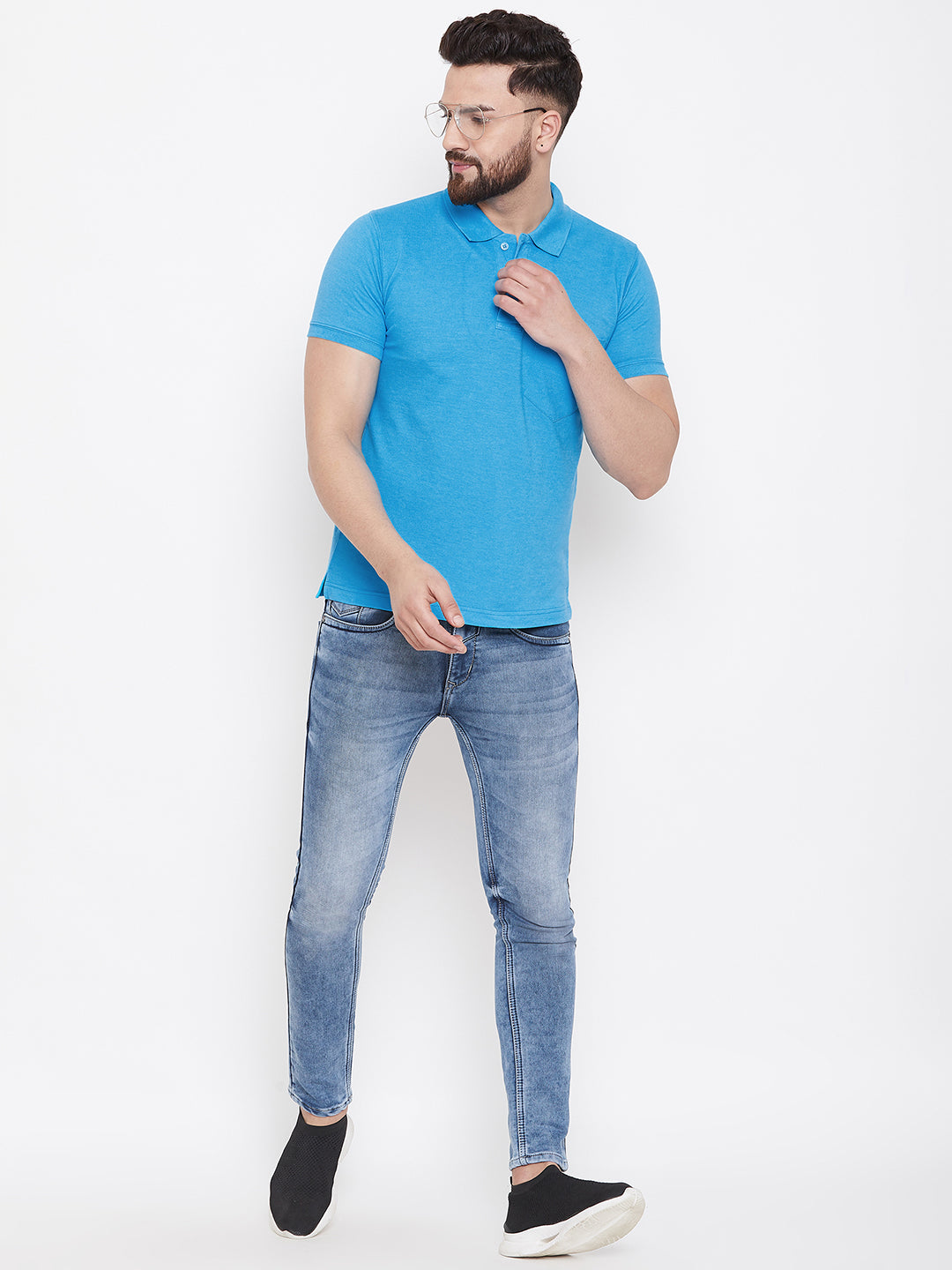 Camey Men's Cotton Matte Polo Collar T-Shirt - Camey Shop