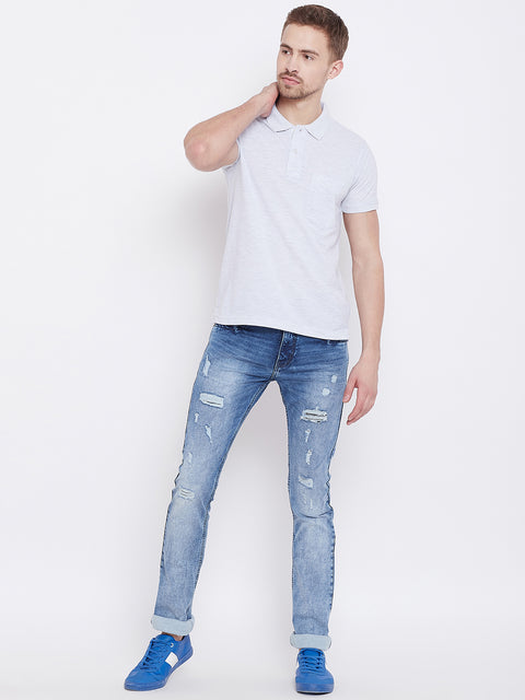Camey Men's Cotton Matte Polo Collar T-Shirt - Camey Shop