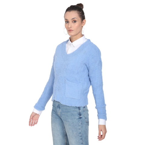 CAMEY Women Woolen v-Neck Sweater - Camey Shop