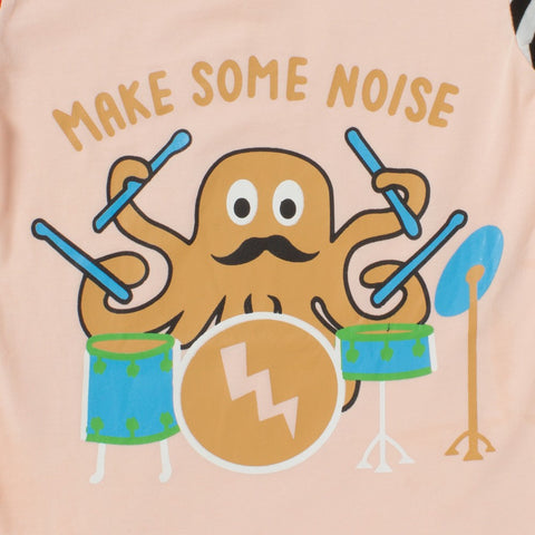 Camey Half Sleeve Drums Printed Tshirt - Camey Shop