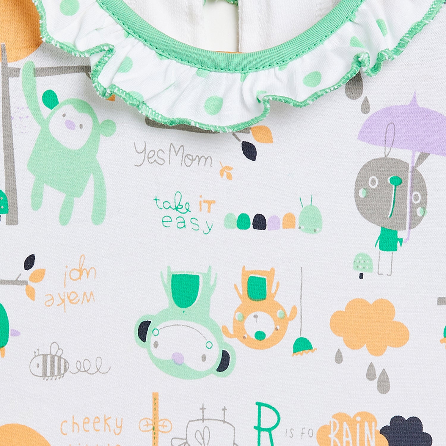 Girls Printed Cotton A-Line Dress/Frock - Camey Shop