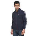 Mens Navy Full Sleeve Zipper Jacket - Camey Shop