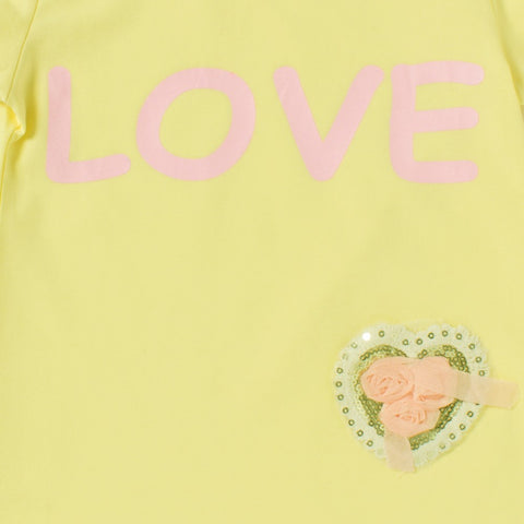 Camey Magenta Love Girls Half Sleeve Tshirt - Camey Shop