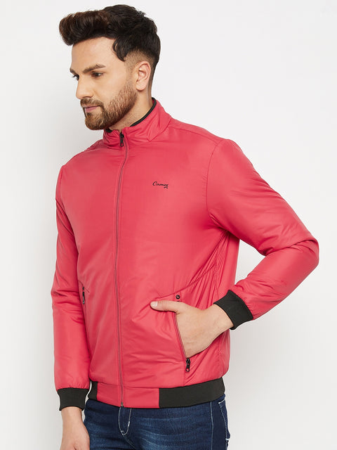 Mens Red Full Sleeve Zipper Jackets - Camey Shop