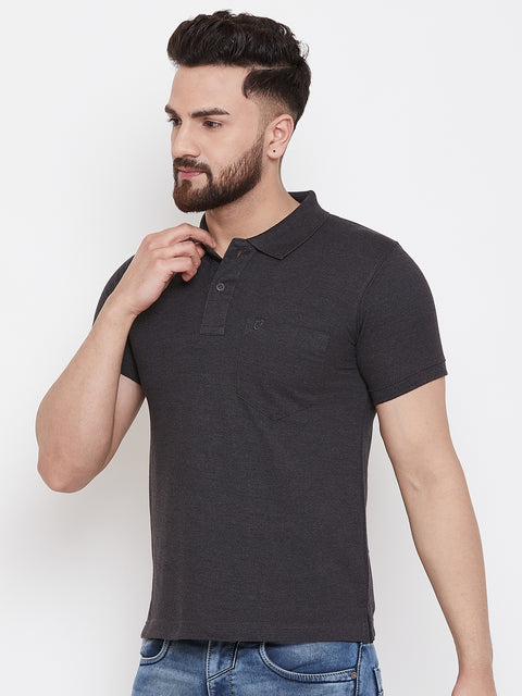 Camey Men's Cotton Matte Polo Collar T-Shirt - Camey Shop