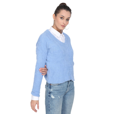 CAMEY Women Woolen v-Neck Sweater - Camey Shop