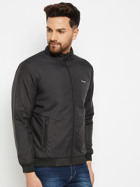 Mens Black Full Sleeve Zipper Jackets - Camey Shop