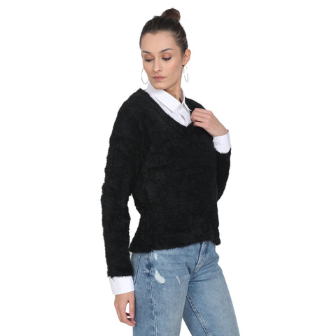 CAMEY Women Woolen v-Neck Sweater - Camey Shop