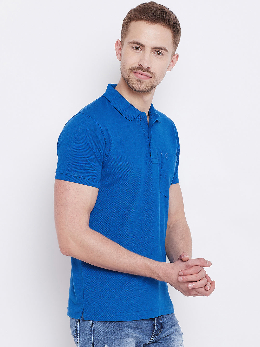 Camey Men's Cotton Matte Polo Collar T-Shirt - Camey Shop