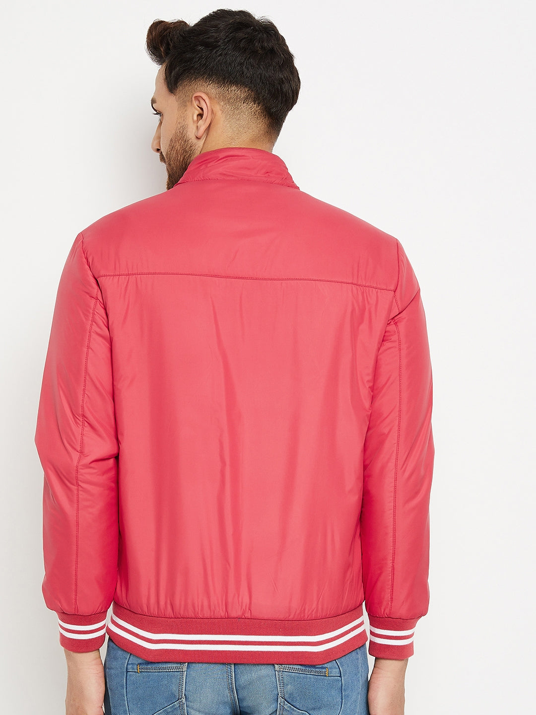 Mens Red Full Sleeve Zipper Jackets - Camey Shop