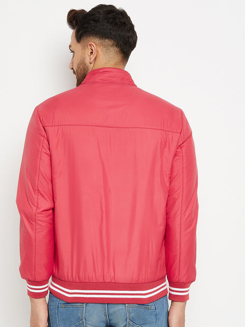 Mens Red Full Sleeve Zipper Jackets - Camey Shop