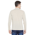 Men's Beige Full Sleeves Cotton Polo T-Shirt - Camey Shop