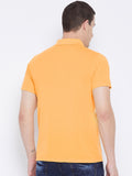 Men's Yellow Half Sleeves Cotton Polo T-Shirt - Camey Shop