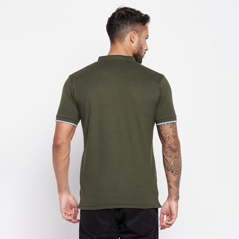 Camey Men's henley Neck T-Shirt - Camey Shop