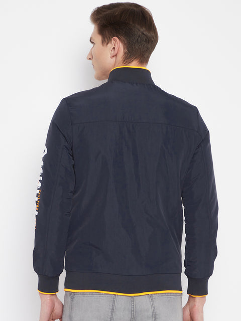 Mens Black Full Sleeve Zipper Jacket - Camey Shop