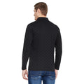 Men's Black Full Sleeves Cotton Polo Printed T-Shirt - Camey Shop