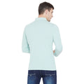 Men's Light Green Full Sleeves Cotton Polo T-Shirt - Camey Shop