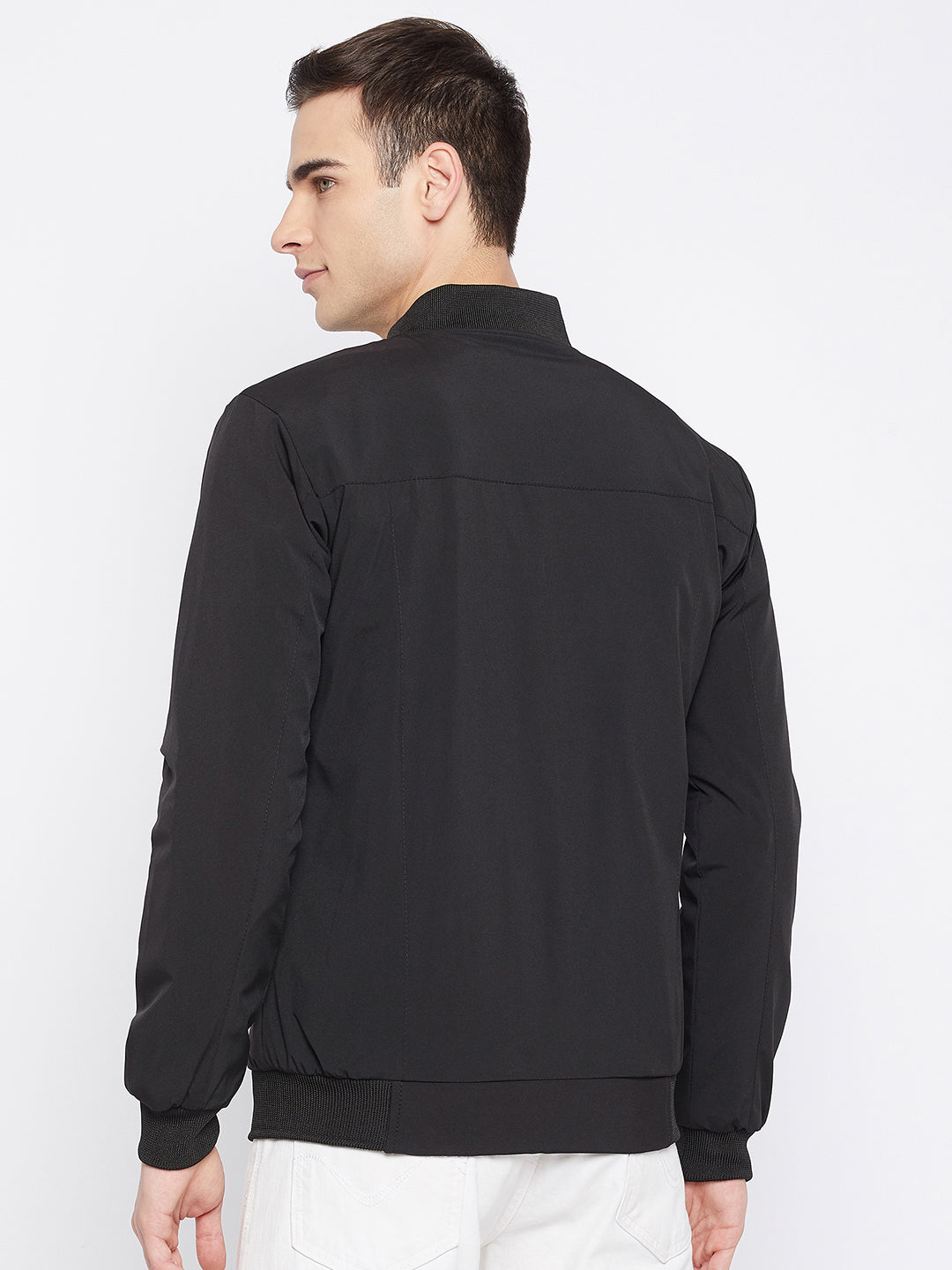 Mens Black Full Sleeve Zipper Jackets - Camey Shop