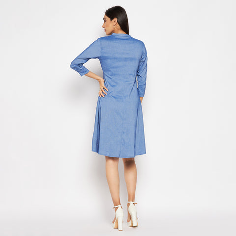 Camey Women Striped Cotton Shirt Mini Dress - Camey Shop