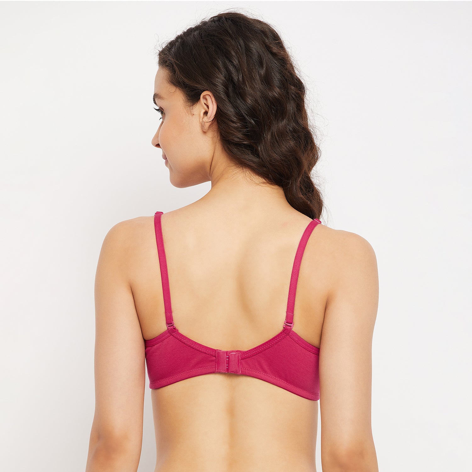 Womens Non Padded Non Wired Solid Full Coverage Rani Colour Bra - Camey Shop