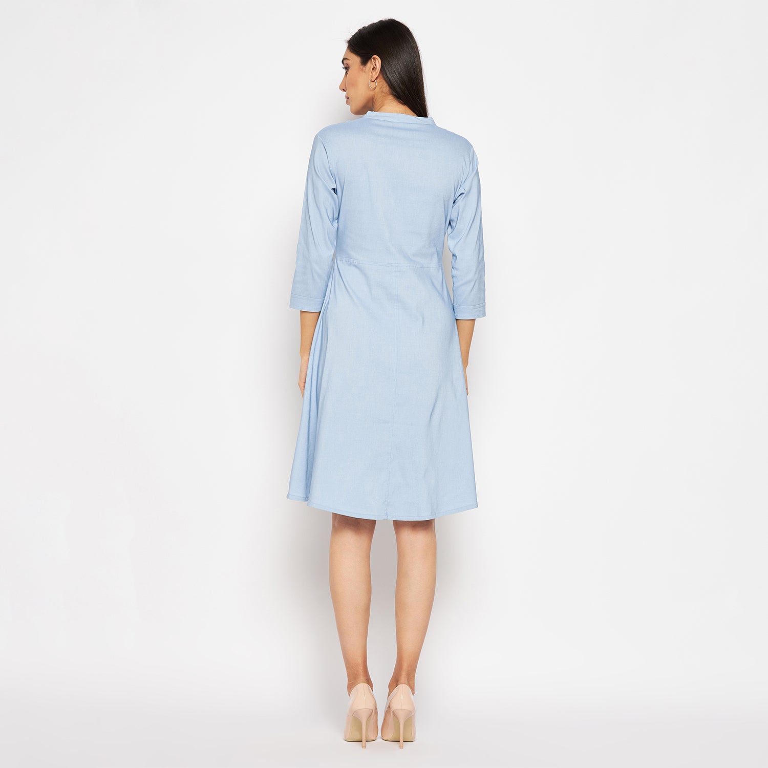 Camey Women Striped Cotton Shirt Mini Dress - Camey Shop