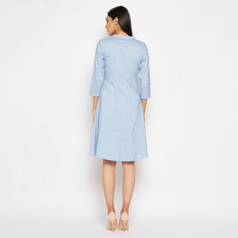 Camey Women Striped Cotton Shirt Mini Dress - Camey Shop
