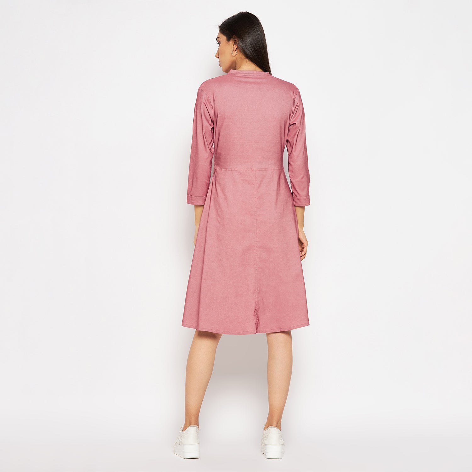 Camey Women Striped Cotton Shirt Mini Dress - Camey Shop