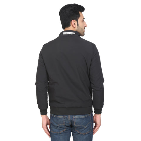 Mens Black Full Sleeve Zipper Jacket - Camey Shop