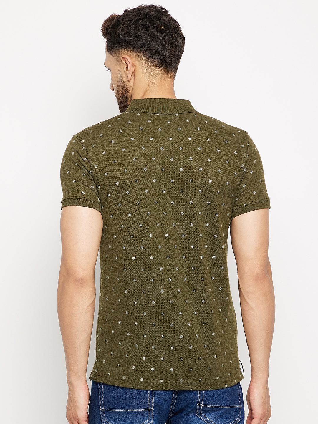 Camey Men's Printed Half Sleeves Cotton Front Button T-Shirt - Camey Shop