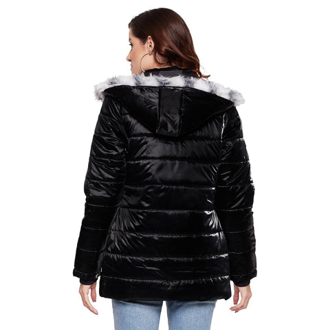 Camey Women's Regular Fit Hodded Bomber Jacket For Winter Wear |Full Sleeve | Zipper | Casual Jacket For Woman & Girl | Western Stylish Jacket For Women - Camey Shop