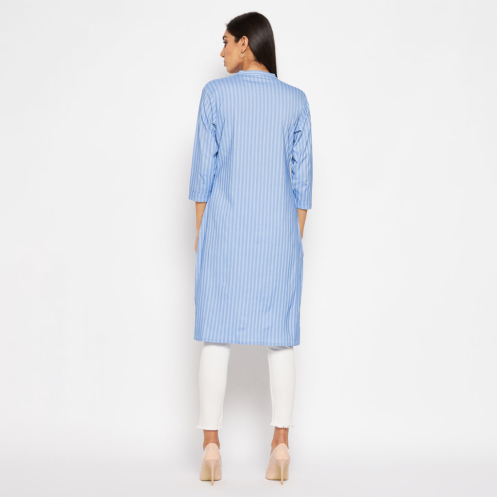Camey Women Striped Straight Kurta - Camey Shop