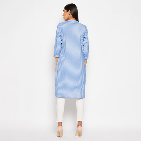 Camey Women Striped Straight Kurta - Camey Shop