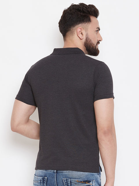 Camey Men's Cotton Matte Polo Collar T-Shirt - Camey Shop