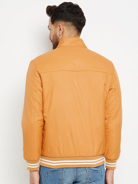 Mens Mustard Full Sleeve Zipper Jackets - Camey Shop