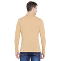 Men's Cream Full Sleeves Cotton Polo T-Shirt - Camey Shop