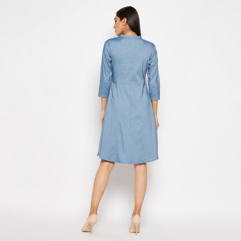Camey Women Striped Cotton Shirt Mini Dress - Camey Shop