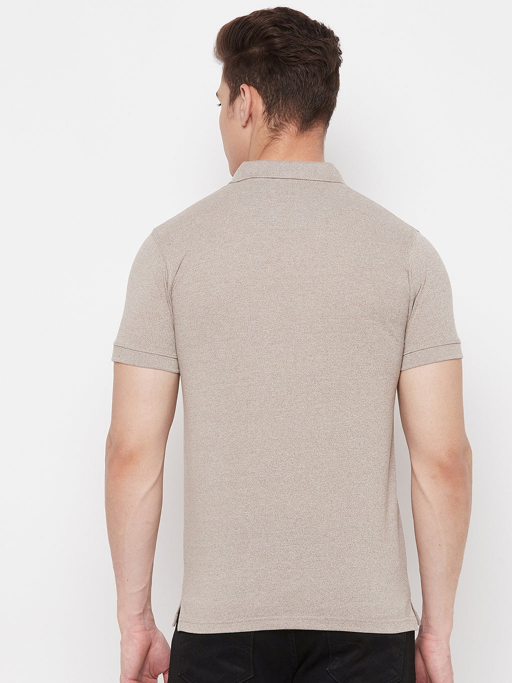 Men's Sand Dune Half Sleeves Cotton Polo T-Shirt - Camey Shop
